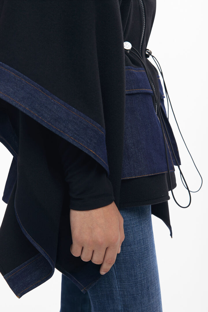 Combined denim poncho | Desigual