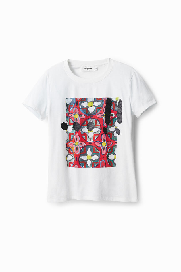 T-shirt arty floral