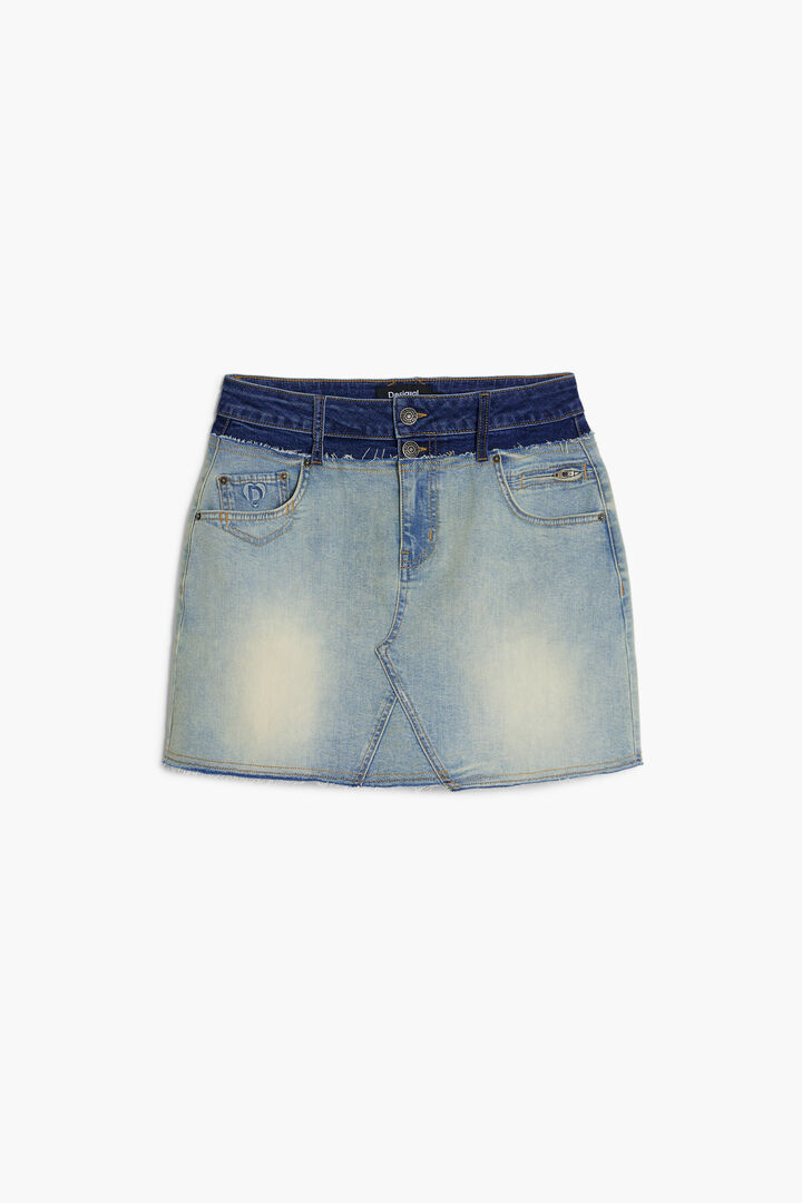 Dubbele taille spijkerrok | Desigual