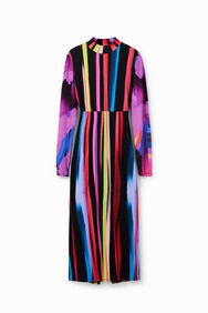Vestit midi slim ratlles M. Christian Lacroix | Desigual