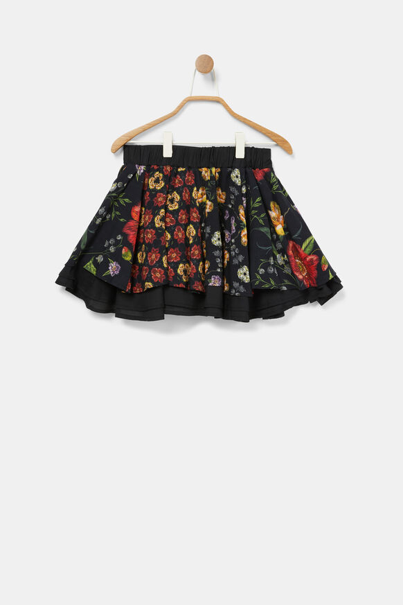 Short skirt flounces flowers | Desigual