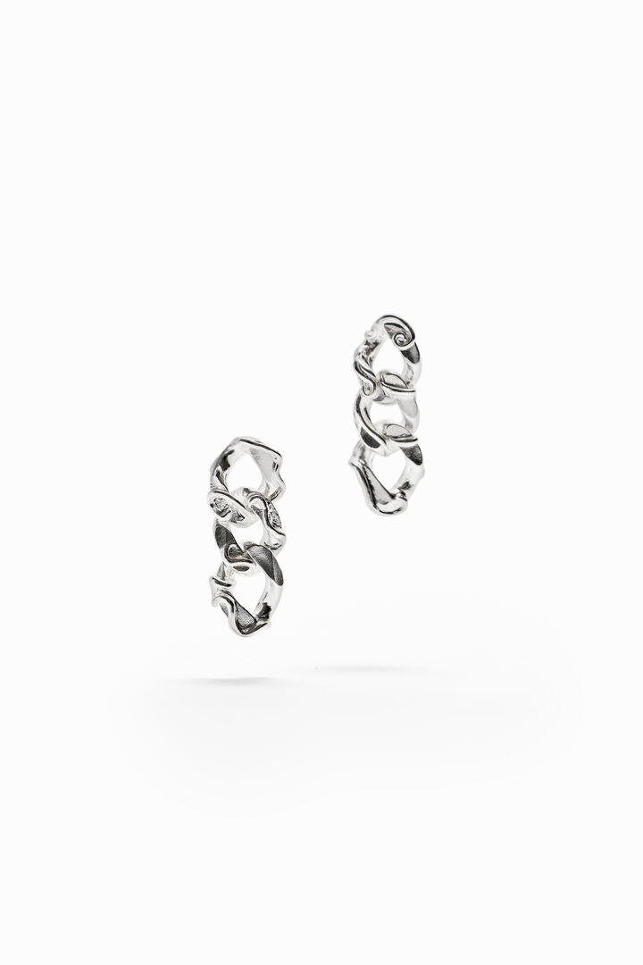 Zalio silver-plated chain earrings