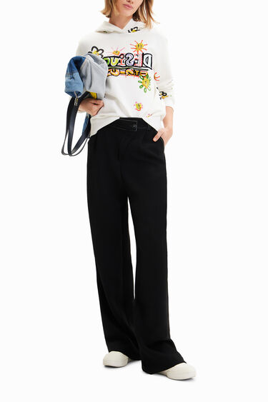 Arty flocked sweatshirt | Desigual