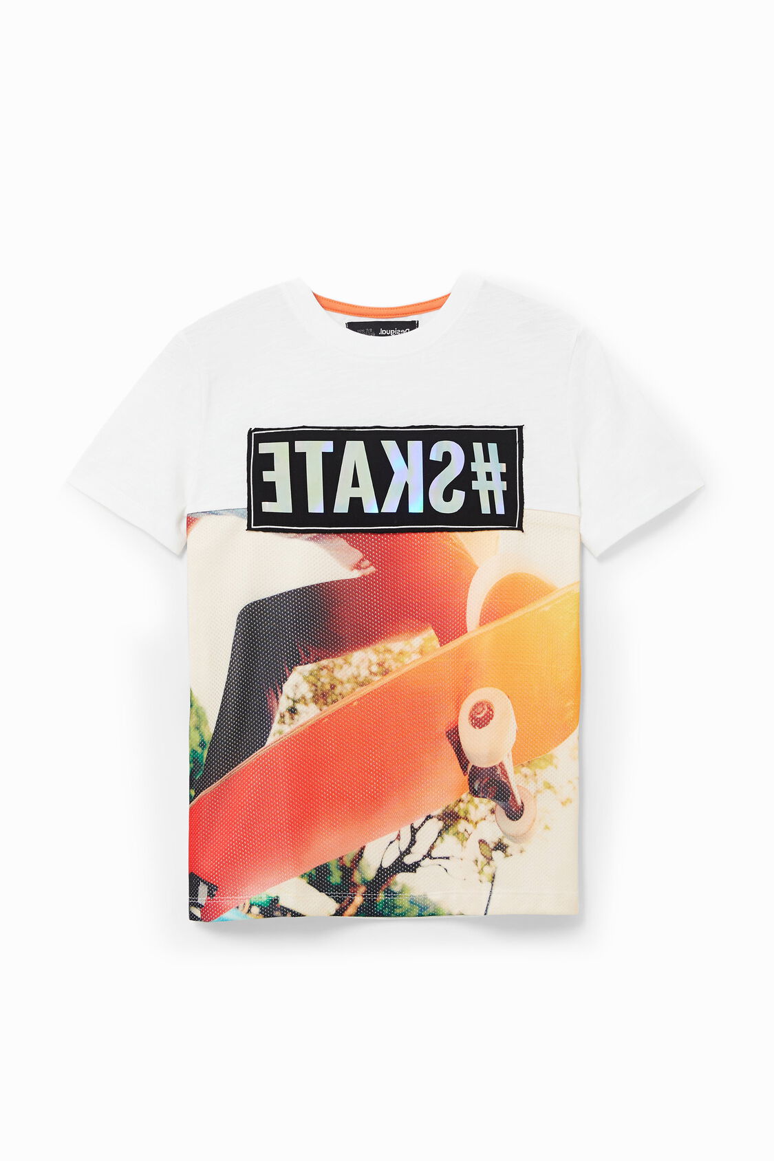 100 コットン スケートtシャツ Desigual Com