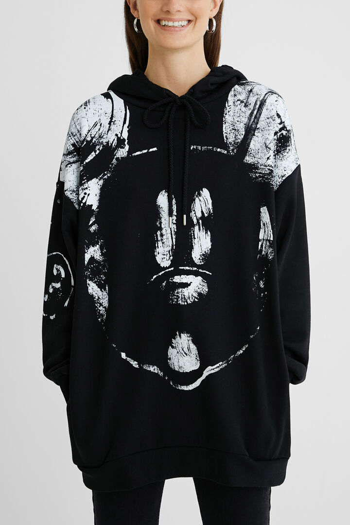 Sudadera oversize capucha algodón | Desigual