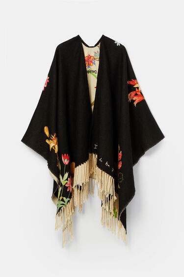 Wendeponcho mit Blumen | Desigual