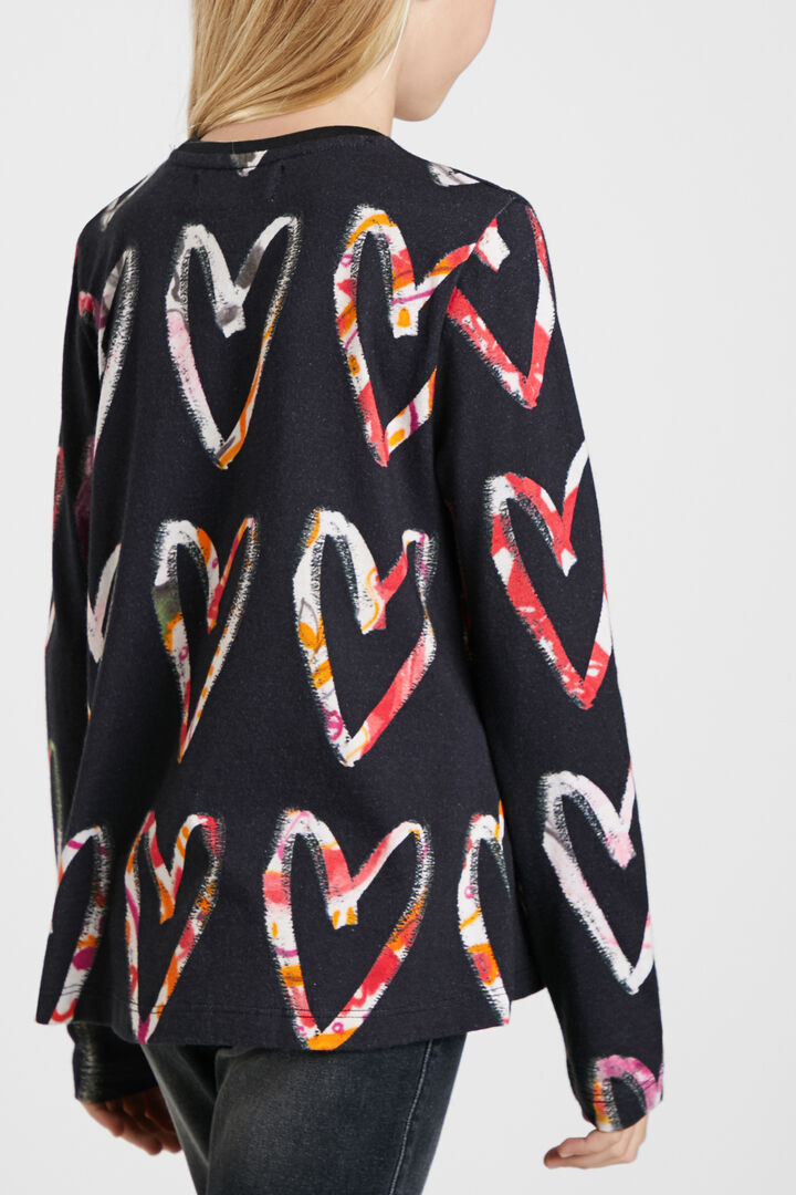 Long sleeve T-shirt hearts | Desigual