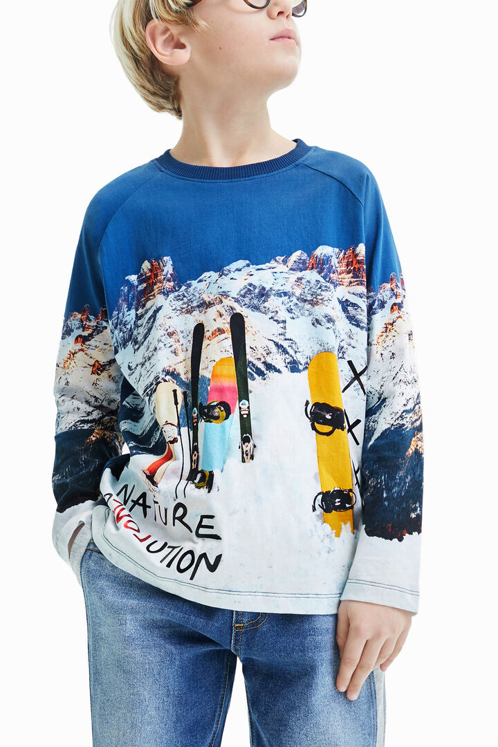 Camiseta manga larga snowboard | Desigual