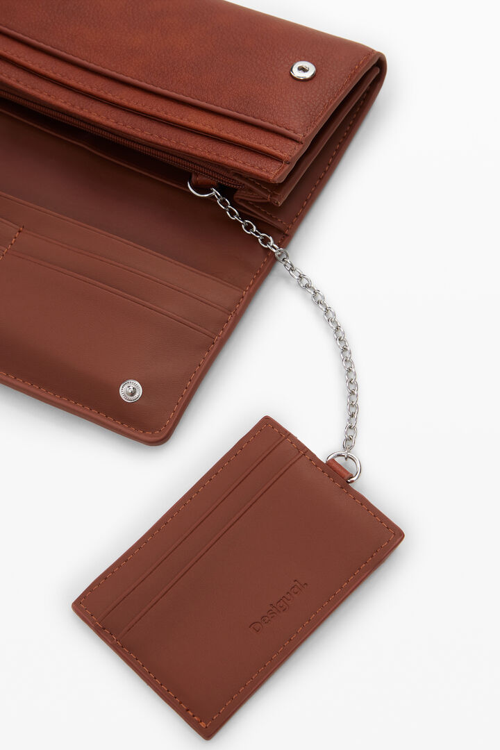 Braided wallet with topstitching | Desigual