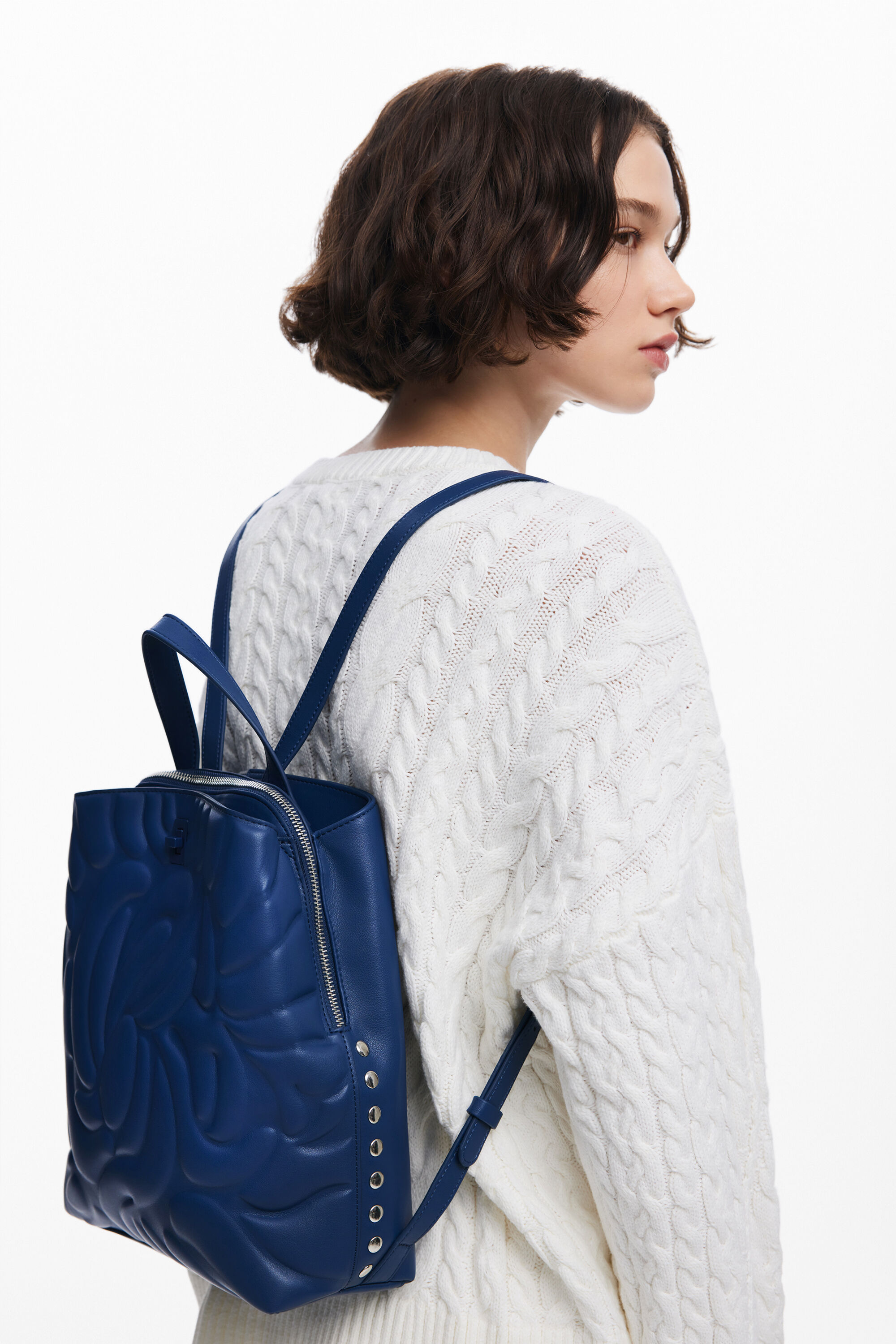 Mini sac a dos fleurs geometriques pour femme I Desigual