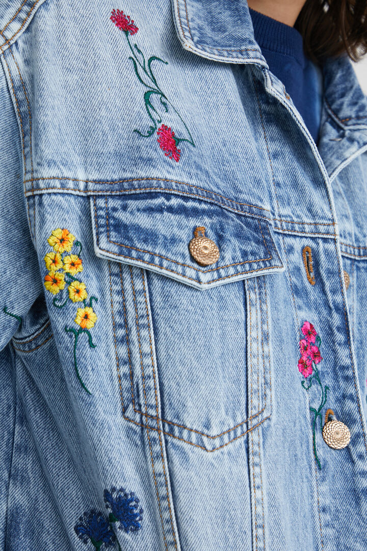 Sobrecamisa vaquera floral | Desigual