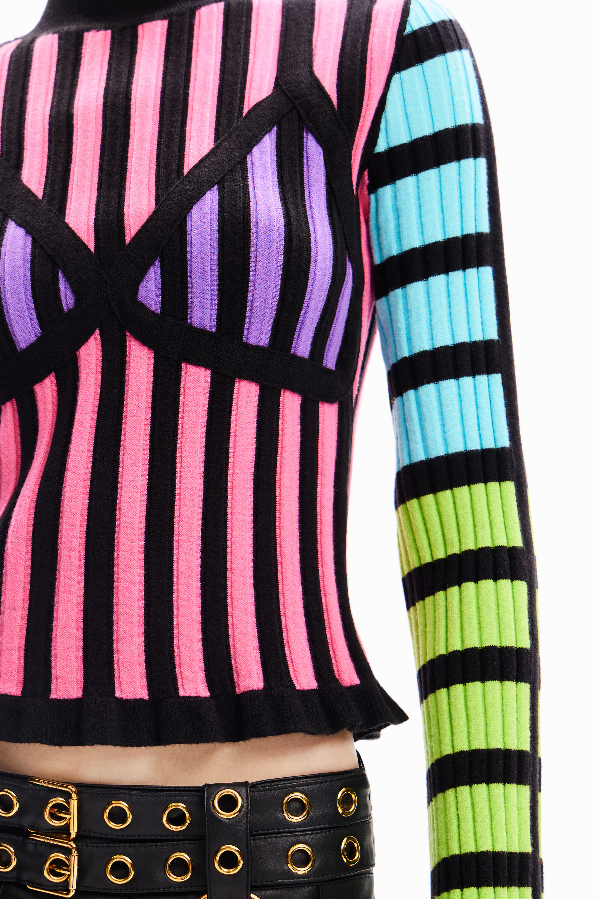 レディース María Escoté リブ編み ストライプセーター I Desigual.com