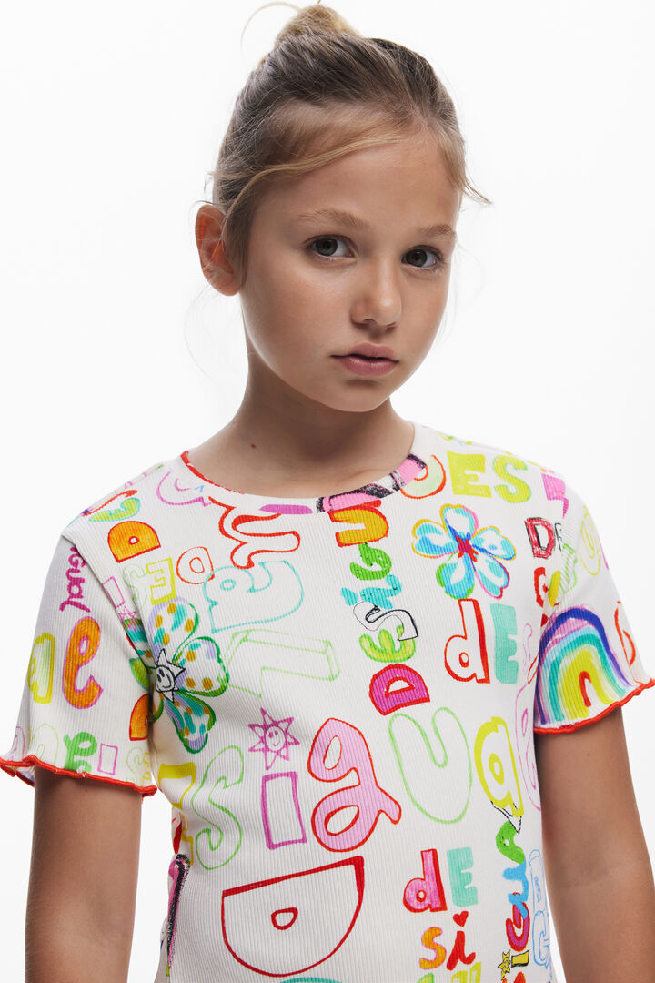Vestido corto lettering | Desigual