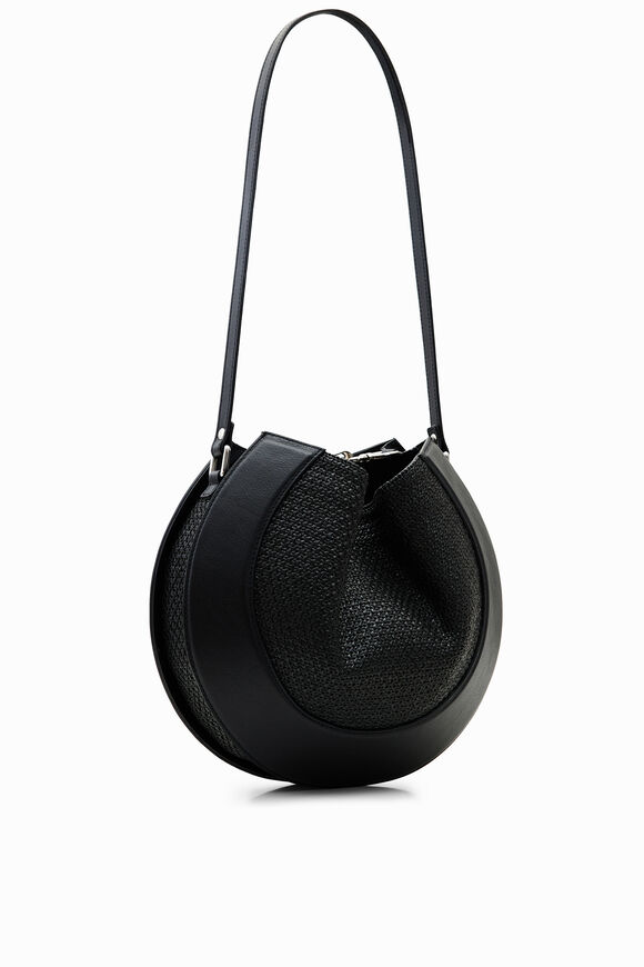 Maitrepierre round leather bag