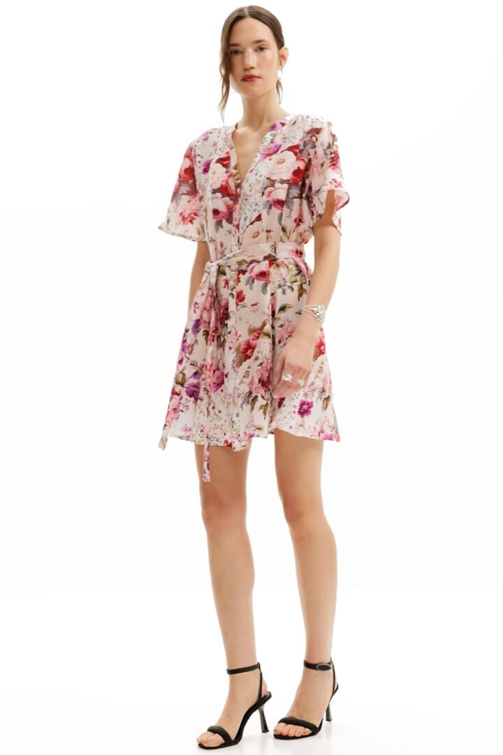 Vestido corto flores | Desigual