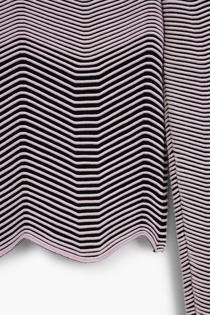 Striped textured sweater | Desigual
