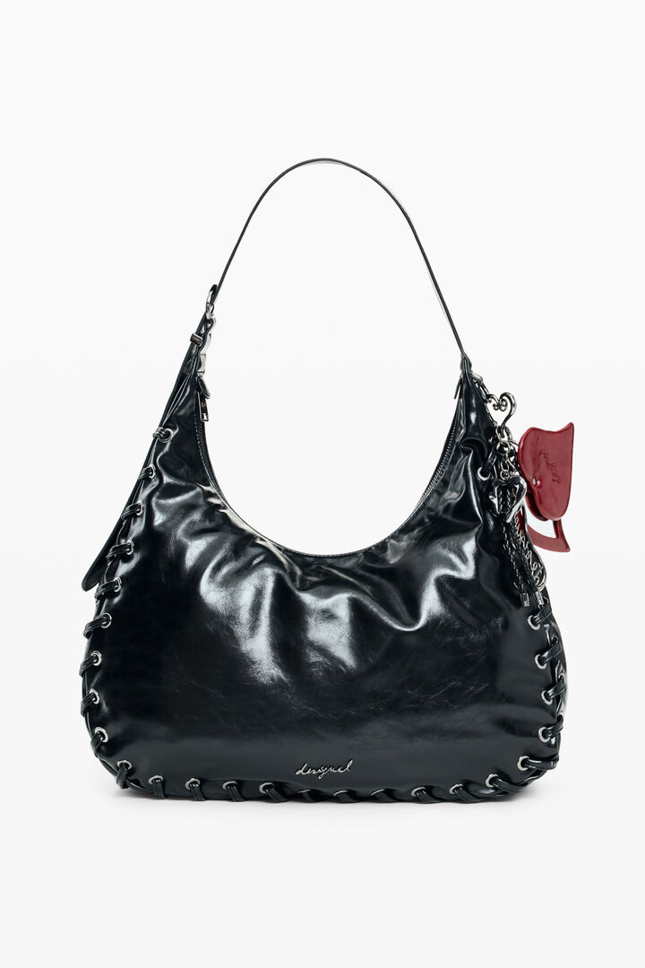 LARGE FAUX LEATHER BAG