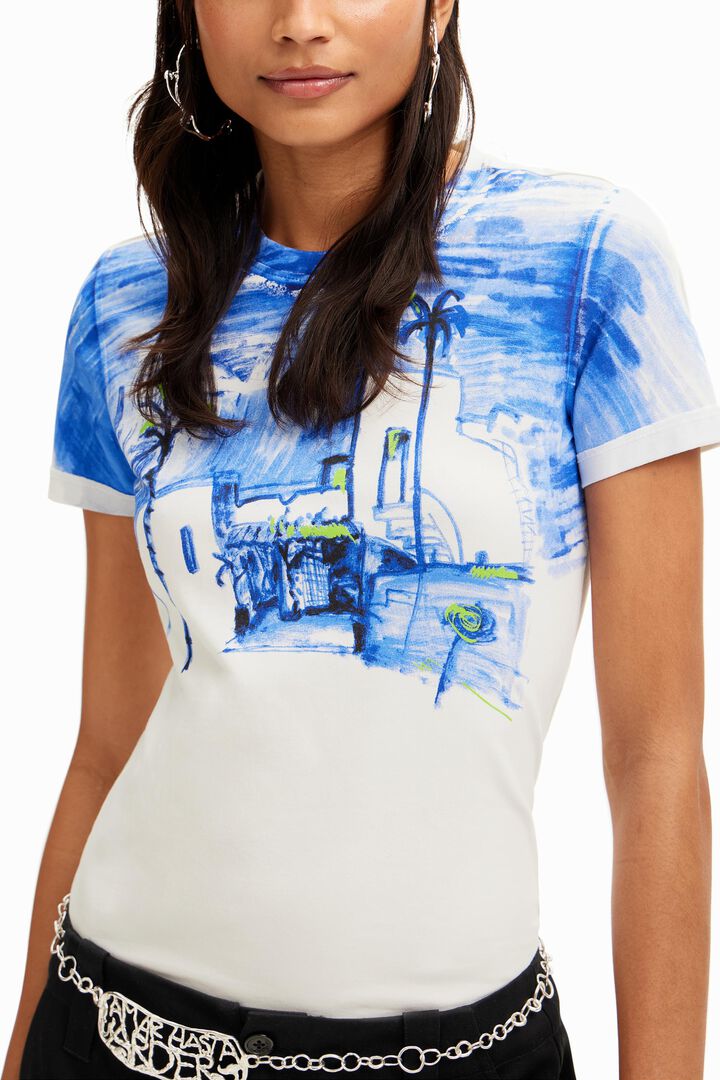 Mediterranean landscape T-shirt | Desigual