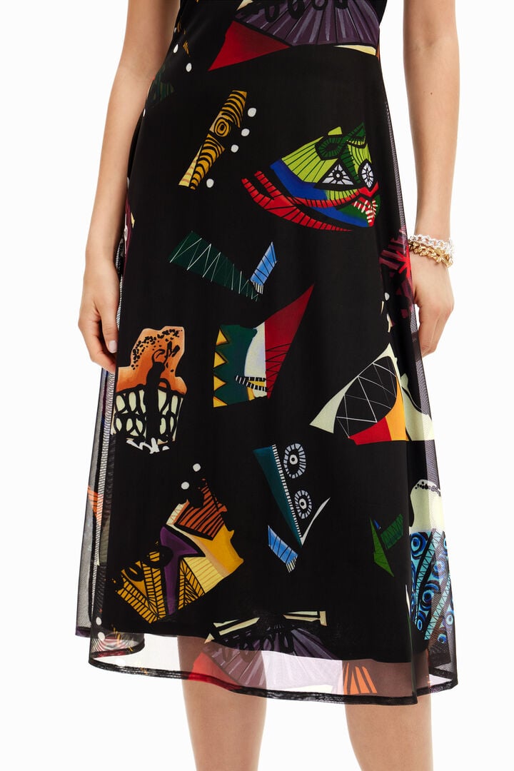 Midi dress combined M. Christian Lacroix | Desigual