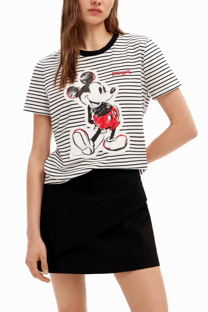 Striped Mickey Mouse T-shirt | Desigual