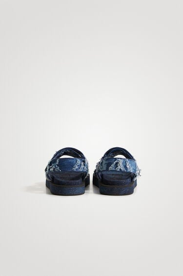 Sandales en denim avec Velcro | Desigual
