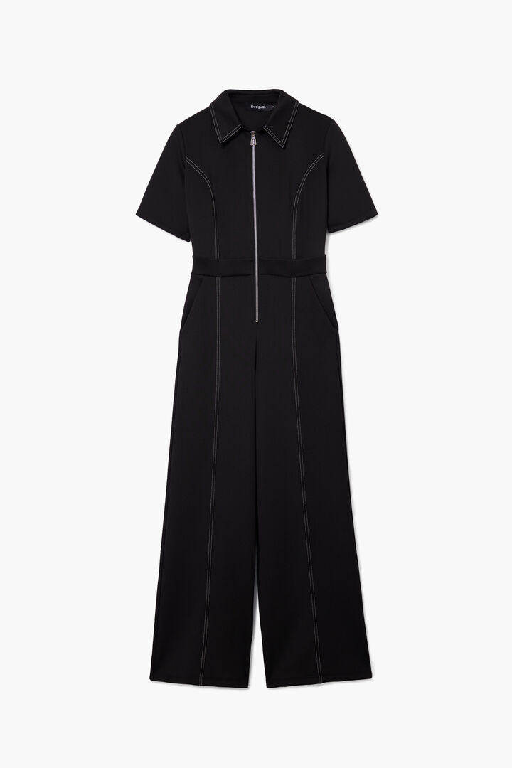 Long jumpsuit with topstitching | Desigual