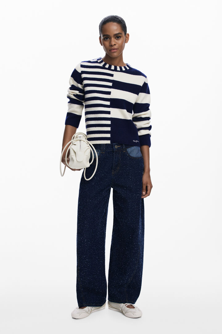Combined striped sweater | Desigual