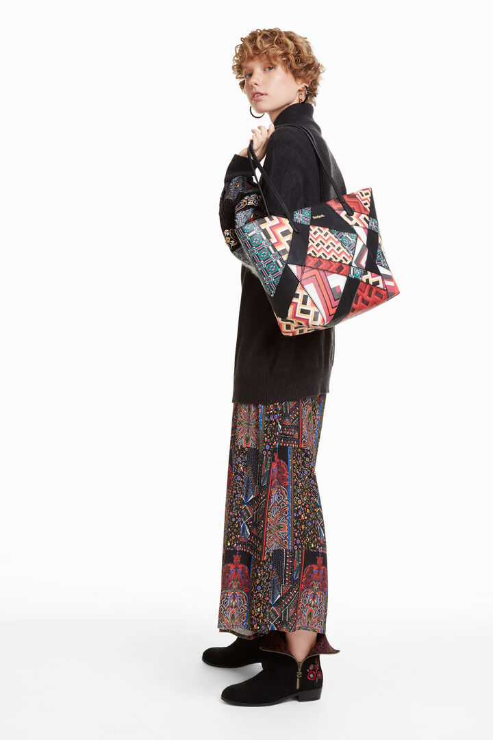 Graphic Atlas Capri Zipper Shopper | Desigual