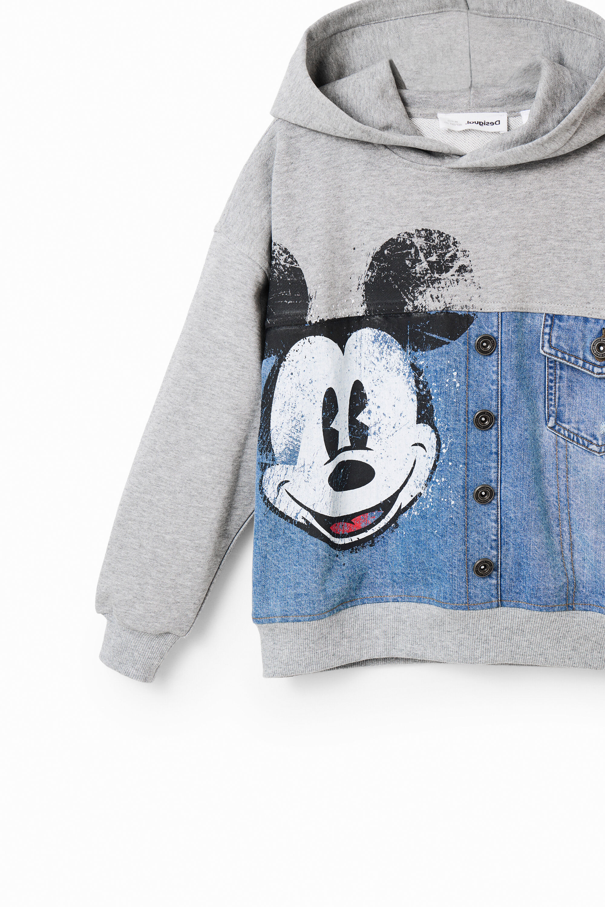 Grey mickey mouse sweatshirt sales