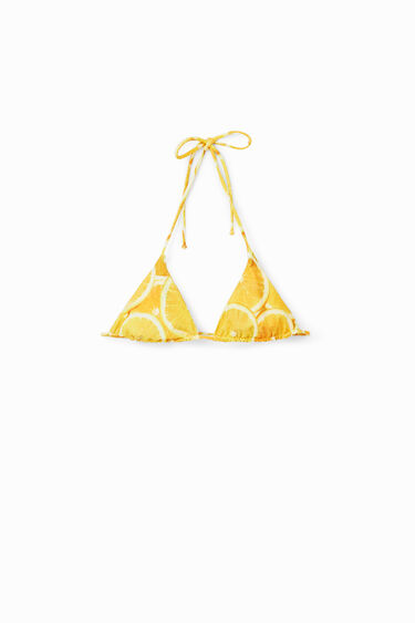 Reversible triangle bikini top | Desigual