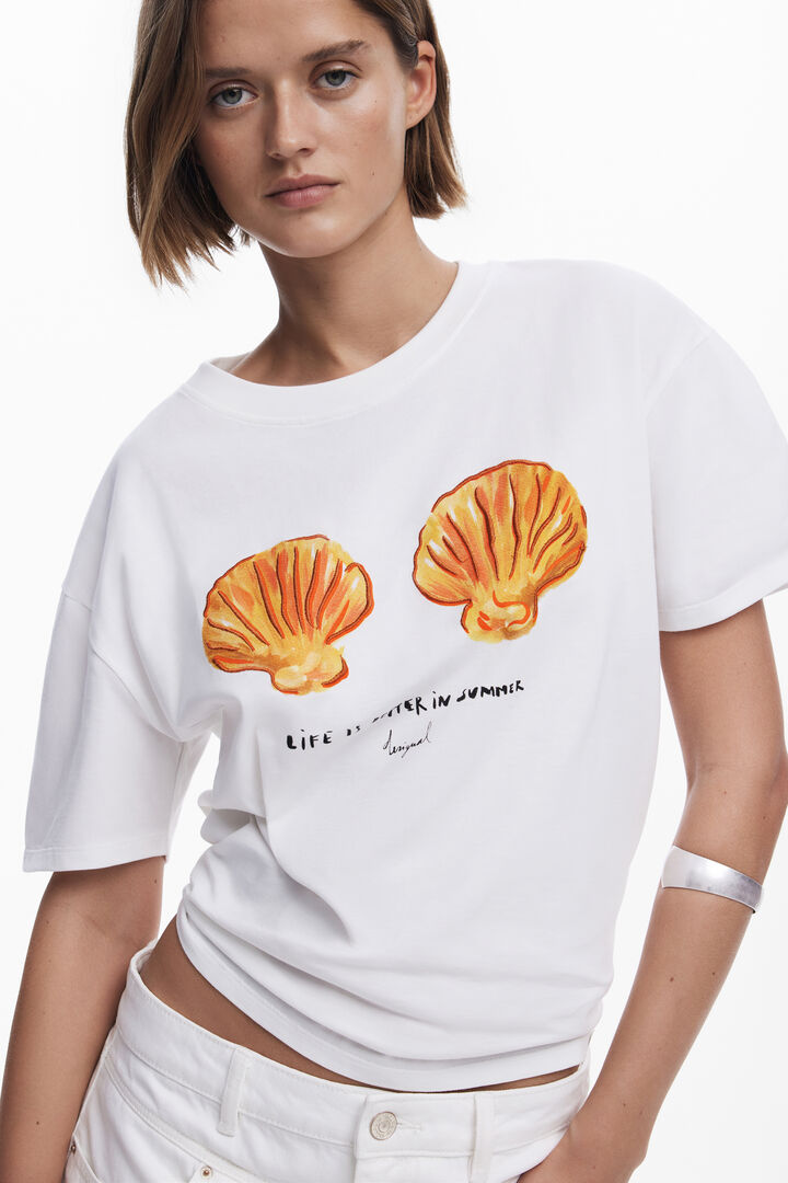 Camiseta conchas | Desigual