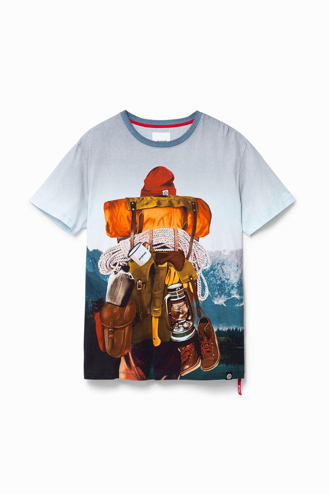 100 コットン 風景tシャツ Desigual Com