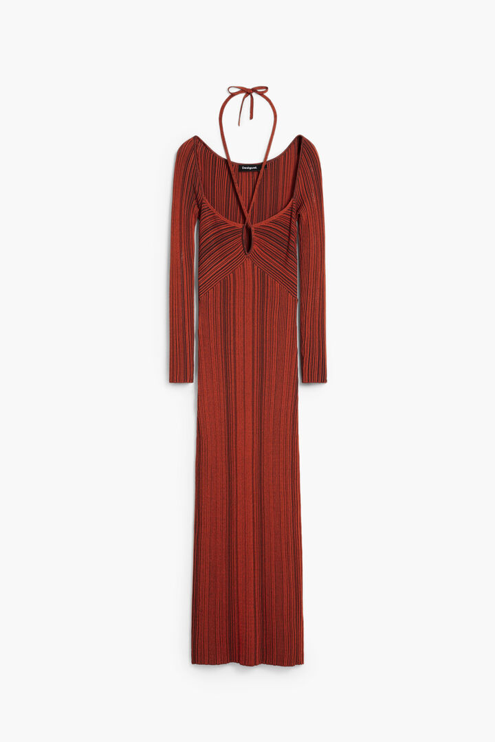 Robe moulante à décolleté croisé | Desigual
