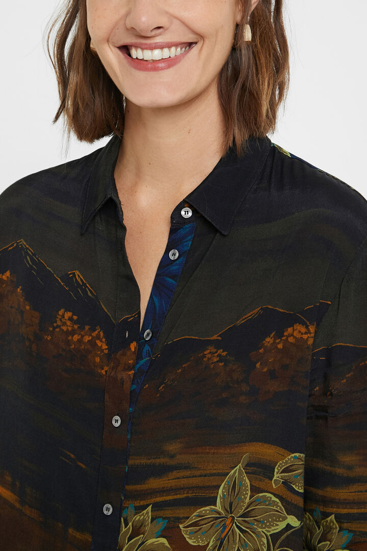 Camisa larga Hawaiana | Desigual