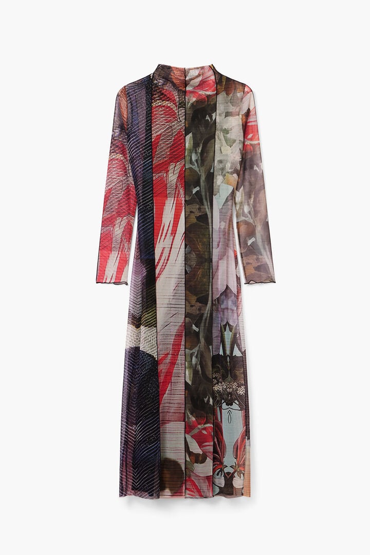 Printed tulle midi dress | Desigual