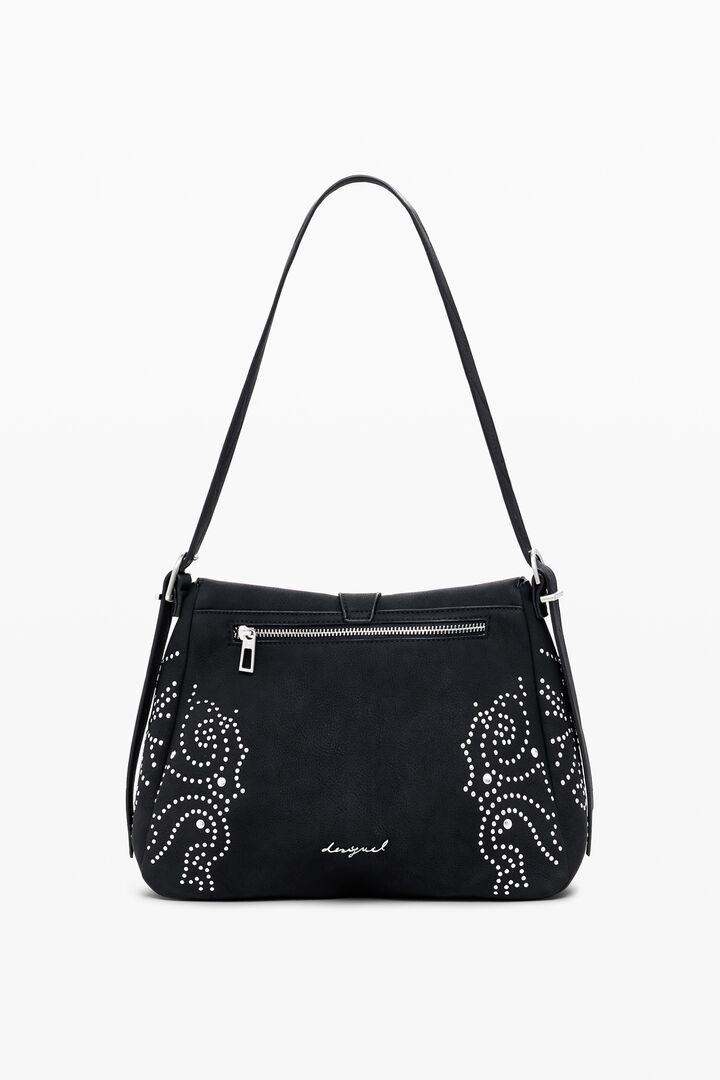 Petit sac bandoulière effet cuir à clous | Desigual
