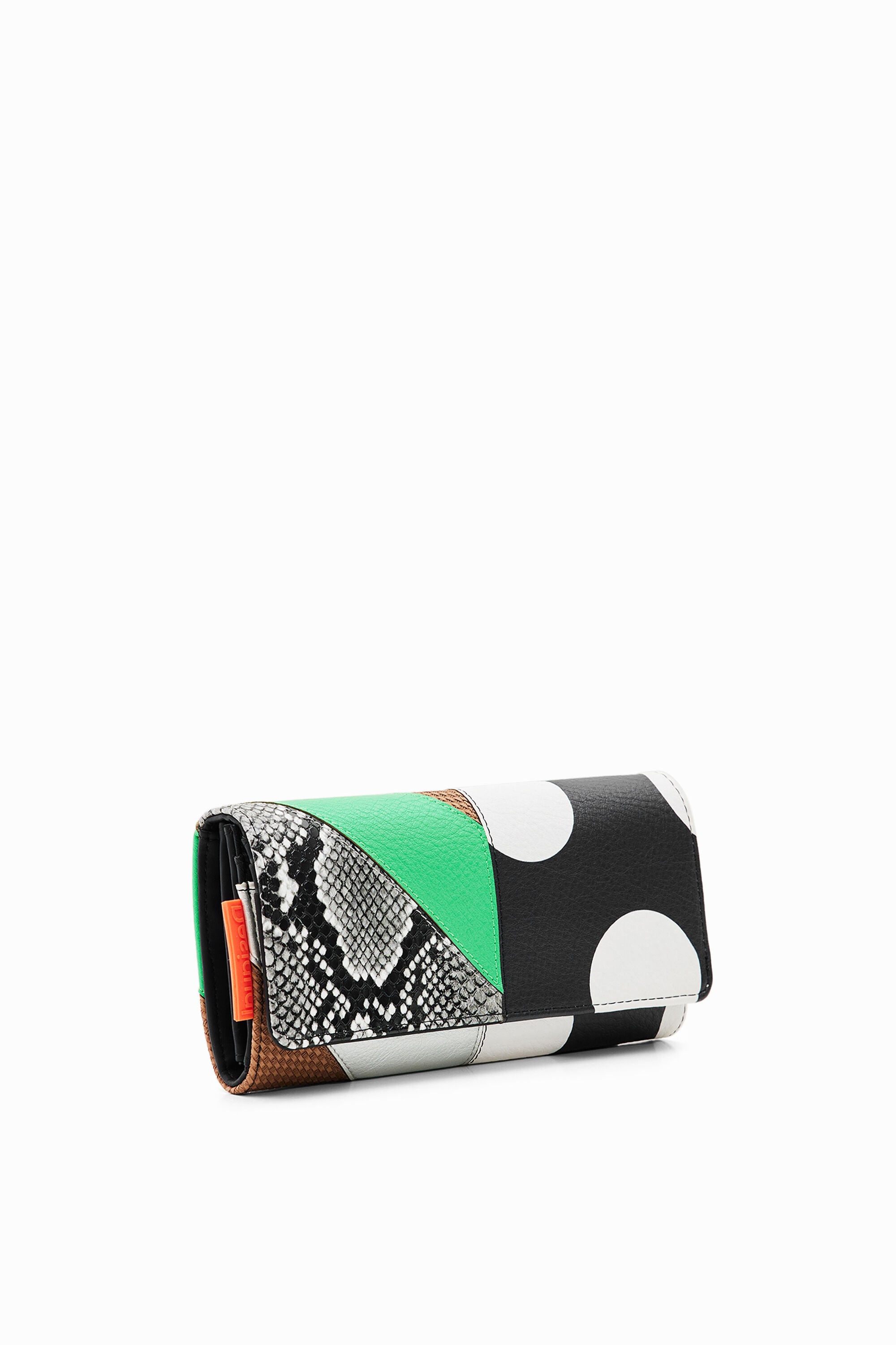 Desigual, Große Geldbörse Patch, Polyurethan, Schwarz, U