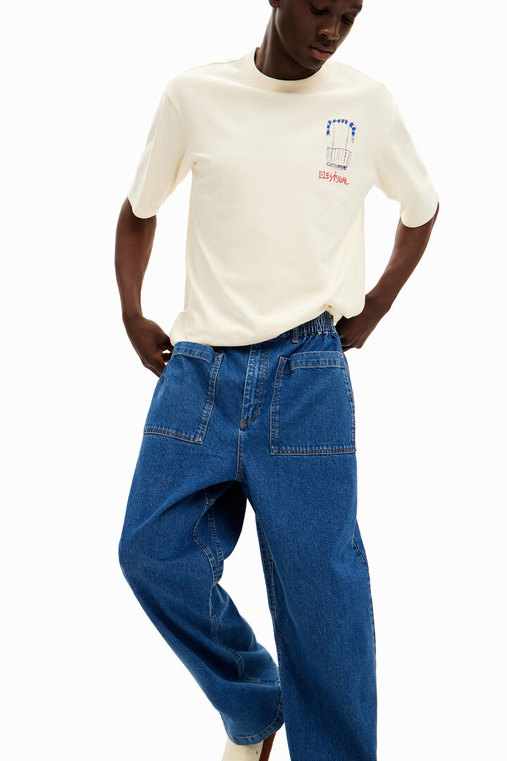 Long jeans with pockets | Desigual