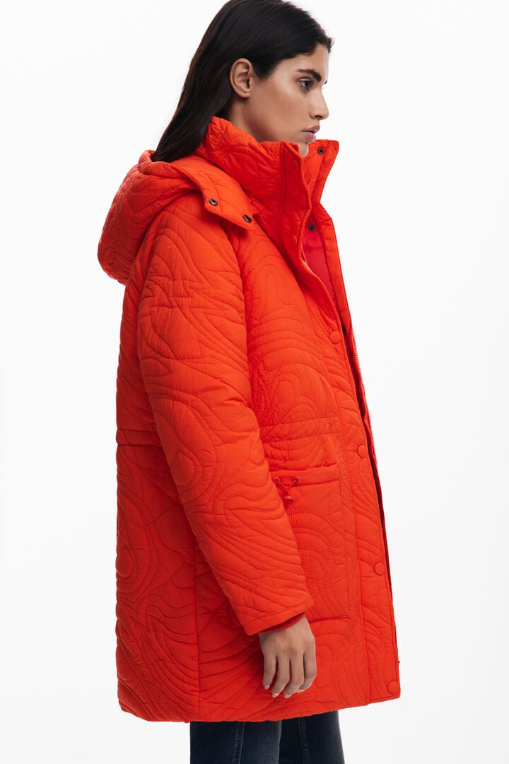 Textured padded coat | Desigual