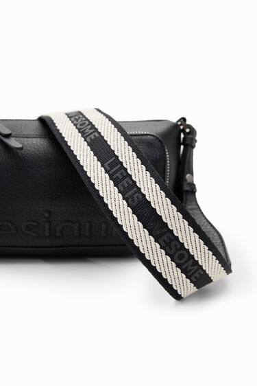 Logo Crossbody Bag in Black - Off White