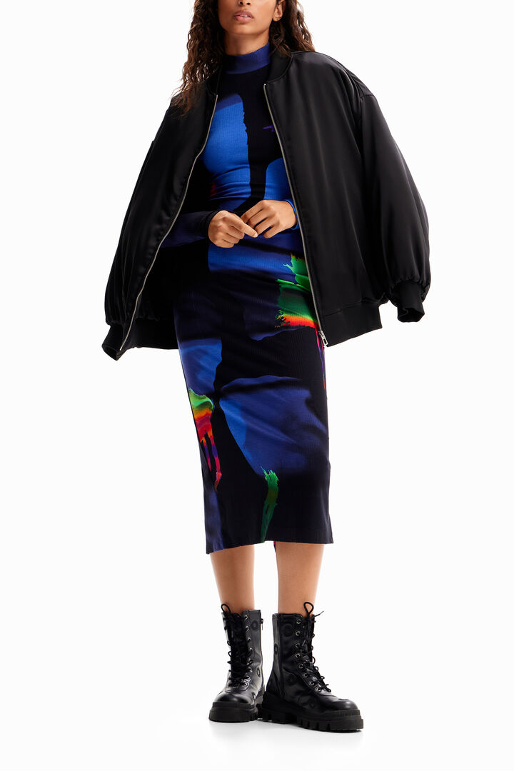 M. Christian Lacroix neon midi dress | Desigual