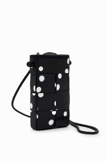 L woven droplets phone pouch | Desigual