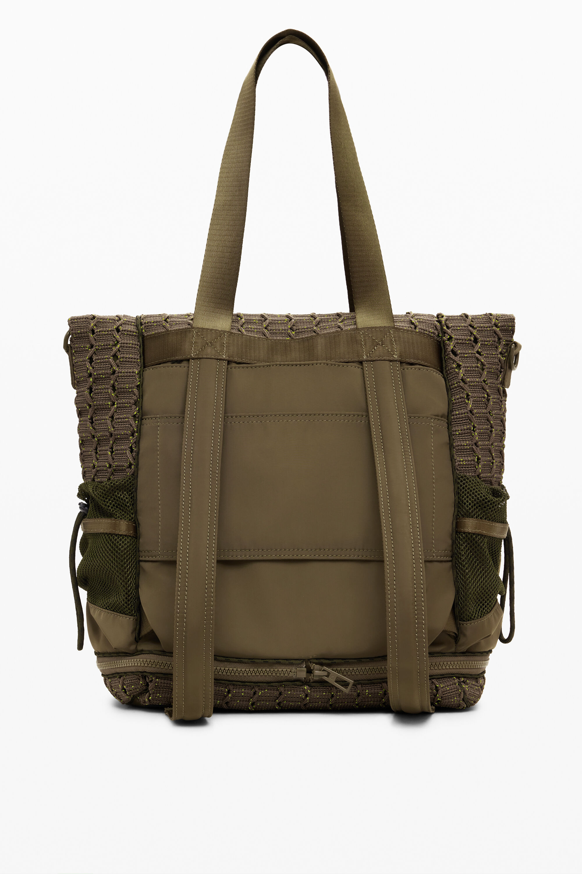 Desigual Large Multiposition Voyager Backpack In Green
