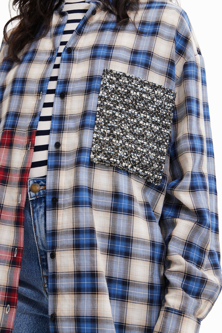 Patchwork plaid shirt | Desigual