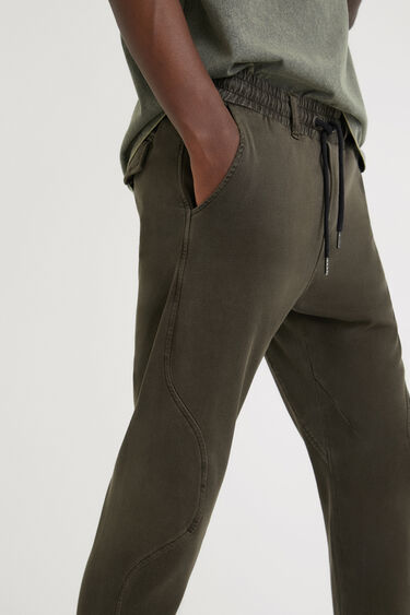 brown chocolate joggers