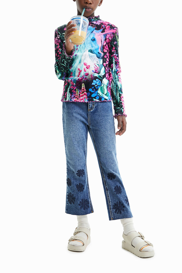 Slim nature fantasy T-shirt | Desigual