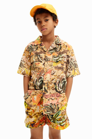 Camouflage resort shirt | Desigual