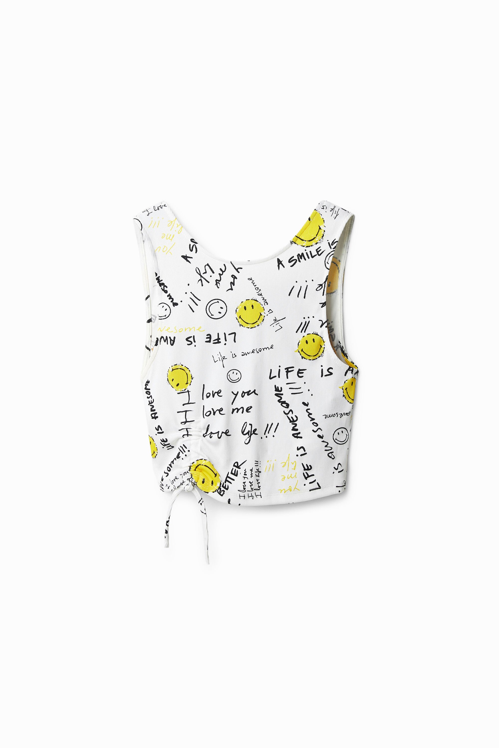 Crop-Top Slim Fit Smiley®