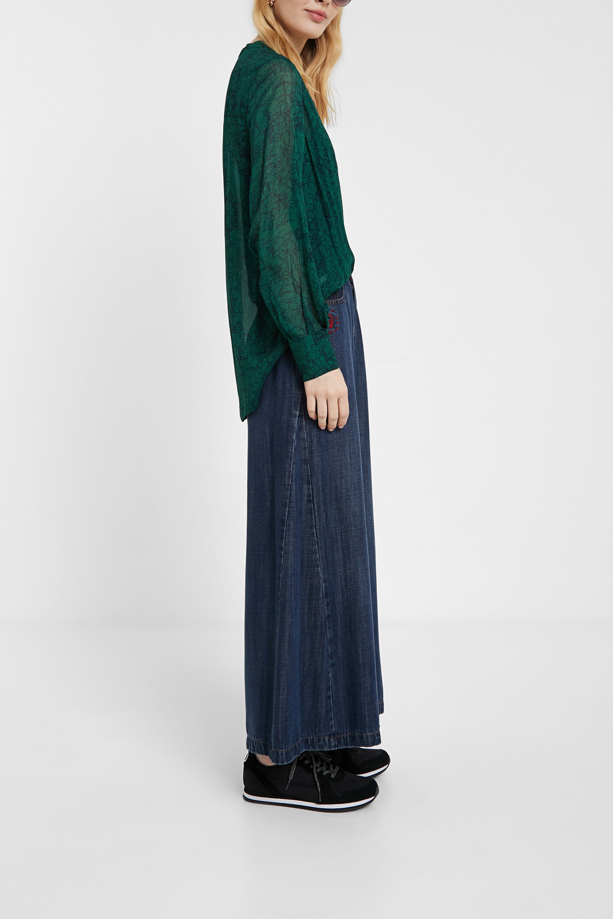 Doppia blusa incrociata davanti