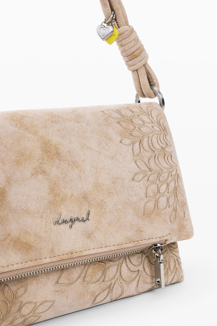 Medium bag with embroidered flap | Desigual